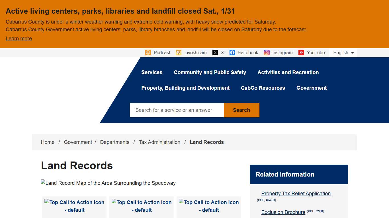 Land Records Cabarrus County